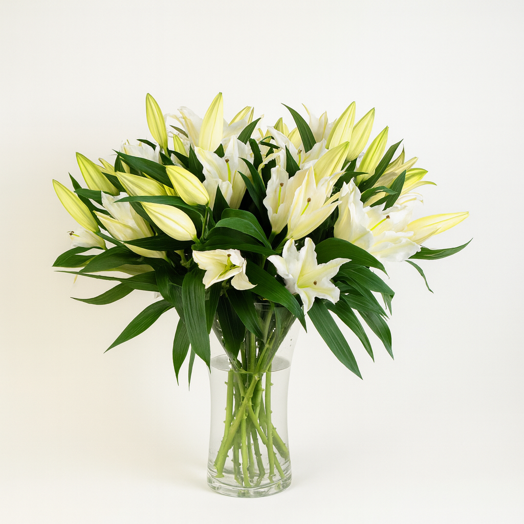 Lilium Oriental White